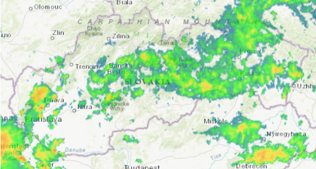 zdroj: imeteo.sk/iradar