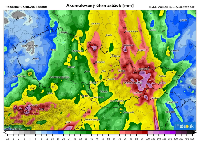 predpoveď zo 4.8. 00:00