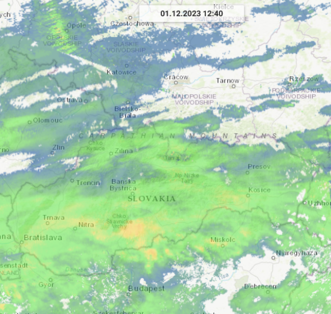 zdroj: imeteo.sk/iradar