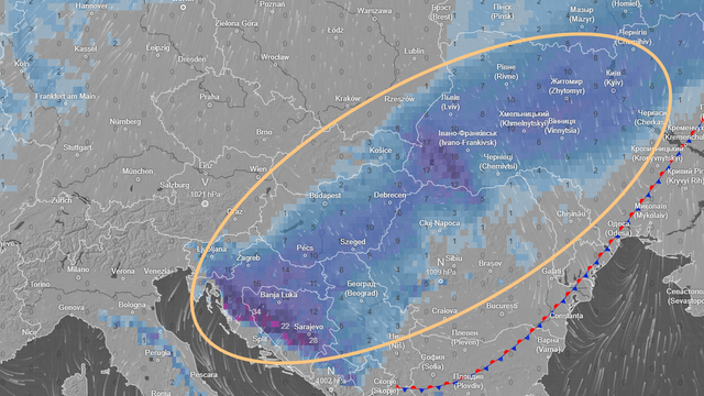 Jadranky prinesú nezvyčajne výdatné sneženie. Pre Slovensko však dobré správy nemajú