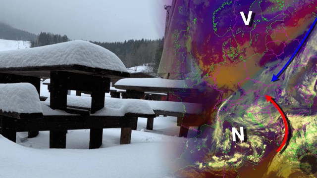 FOTO: V Telgárte napadlo cez 20 cm. Prečo dnes sneží?