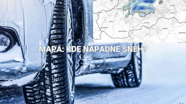 MAPA: Dážď sa teraz zmení aj na sneženie. Pozrite si, kde napadne sneh