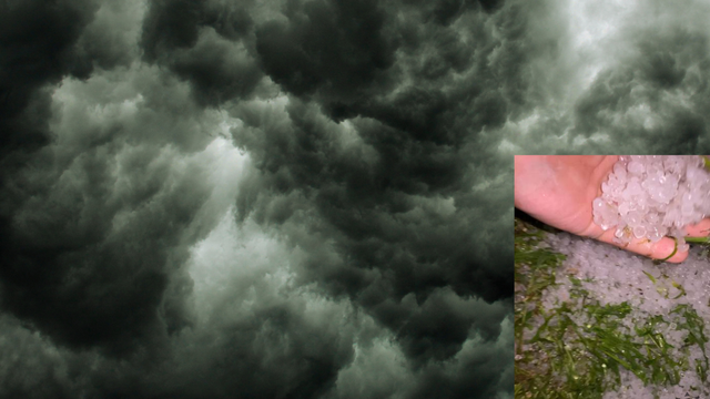 Búrky priniesli okrem intenzívnych zrážok aj krúpy o veľkosti hrachu