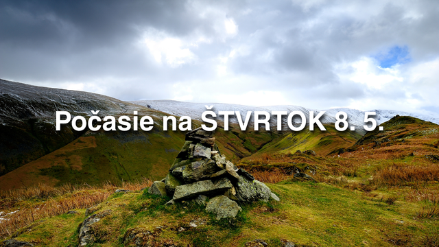 Počasie na zajtra, štvrtok 8. mája: Zmena nenastane, len na horách pribudne pár centimetrov snehu