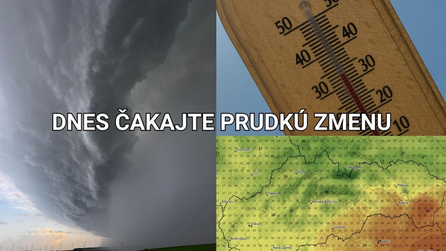 Búrky, lejak a predovšetkým prudké ochladenie. TOTO dnes čaká Slovensko
