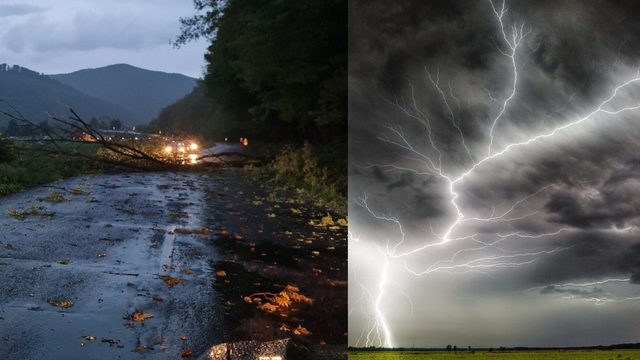 Búrky na Slovensku lámu stromy, priniesli krúpy a zlé to bude aj zajtra
