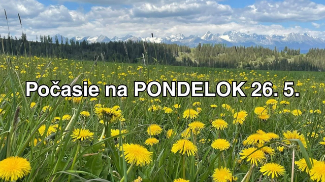 Predpoveď počasia na PONDELOK 26. mája: Pripravte sa na teplo aj búrky