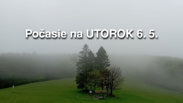 Počasie na utorok 6. mája: Naďalej nás potrápia chlad, prehánky a miestami sneženie