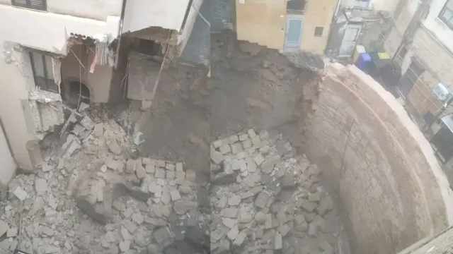 Zrútila sa stena nemocnice, príčinou sú prívalové dažde