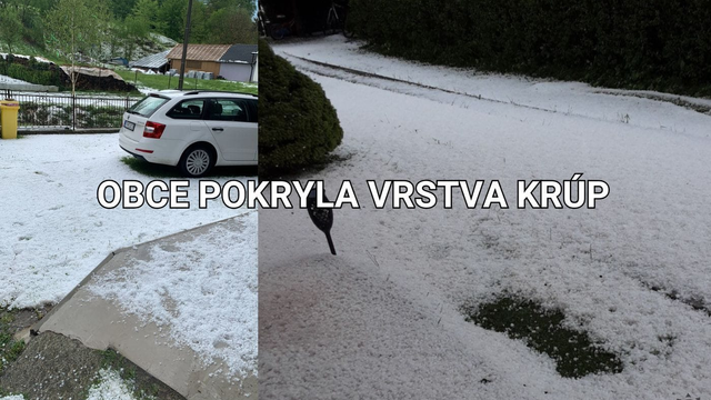 Úroda zničená po krupobití. Obce na východe pokryla vrstva krúp