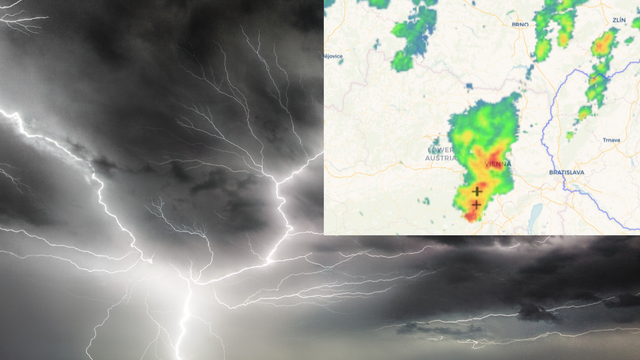 AKTUÁLNE: Vo Viedni je silná búrka. Teraz pôjde ku Bratislave