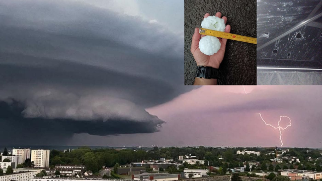 Piatok 13-teho priniesol do Francúzska hrôzostrašné počasie: Krúpy ako vajcia a tisíce bleskov