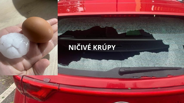 Krúpy ako vajcia devastujú obce. Búrky naberajú na sile