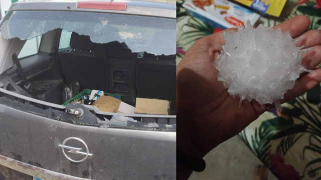 10 cm krúpy, zničené autá. Dnes sa tento front dostane nad Slovensko