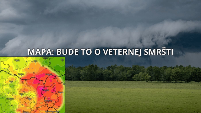 MAPA búrok: Takto vyzerá najnovšia predpoveď. Kde to bude najhoršie?