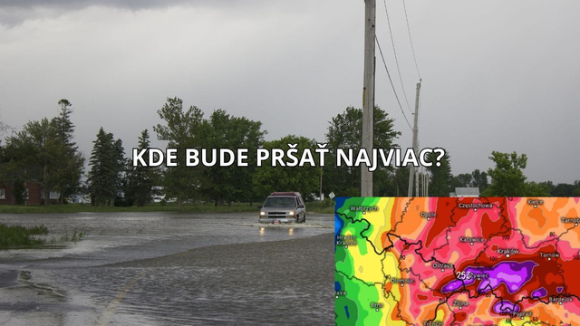 Aktuálna MAPA oblastí, kde hrozia povodne a kde to bude najhoršie