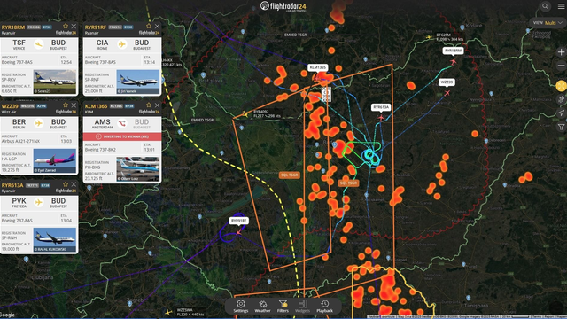 Silná búrka spôsobila škody na letisku v Budapešti. Letisko zavreli, lety odkláňajú