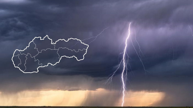 MAPA búrok: Tadiaľto sa preženú zajtrajšie búrky