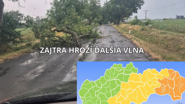 Slovenskom sa prehnali ničivé búrky. Zajtra hrozí ďalšia vlna