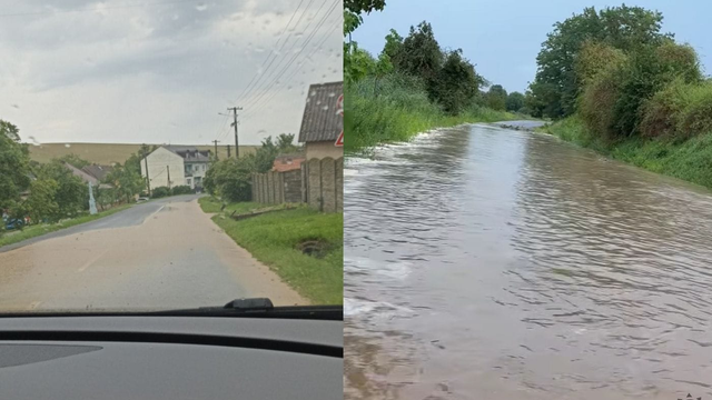 VIDEO: Búrky prinášajú poriadny lejak. Ulicami sa valí voda