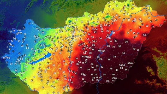 V Maďarsku namerali až +40,4 °C, padol vyše 100-ročný rekord. Rozdiel medzi teplotami je obrovský