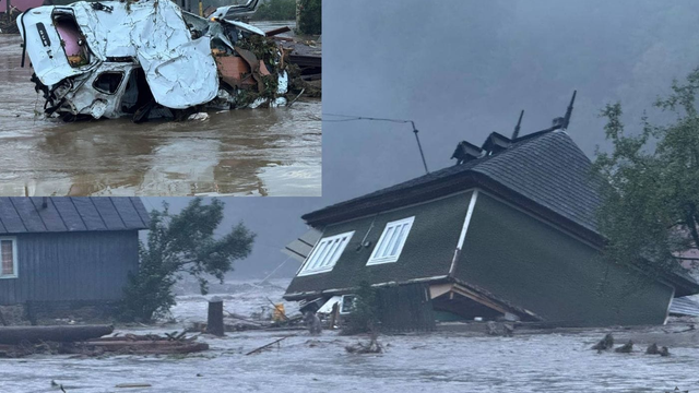 Napršalo vyše 300 mm, voda odnáša celé domy: Rumunsko zažíva historické povodne