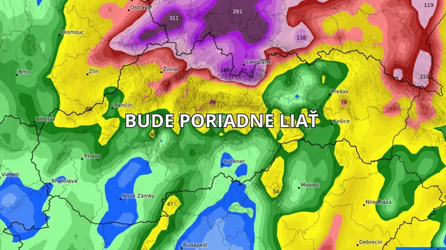 MAPA dažďa: Neuveríte, koľko naprší tento týždeň na Slovensku