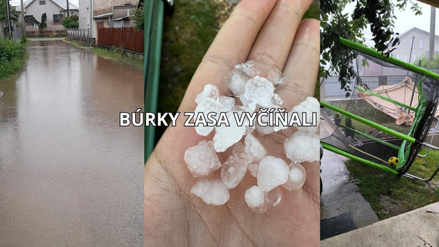Zaplavené cesty, spadnuté stromy a mnoho obcí bez elektriny. Búrky udreli na Slovensko