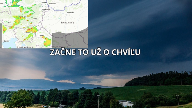 Aktuálna predpoveď búrok: Kedy to začne?