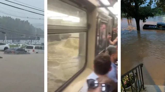 VIDEO: Búrky prinášajú bleskové povodne: Pod vodou sú ulice, z metra sa valí voda