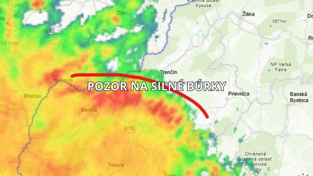 VÝSTRAHA: Búrky sú oveľa silnejšie. Organizujú sa do bow echa