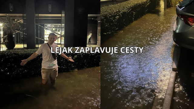 AKTUALITA: Dážď je neuveriteľne silný. Zaplavuje cesty na západe