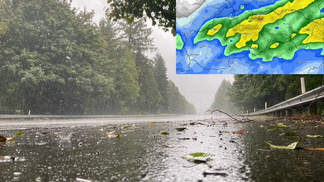 MAPA lejaku: Pozrite si čerstvú predpoveď dažďa