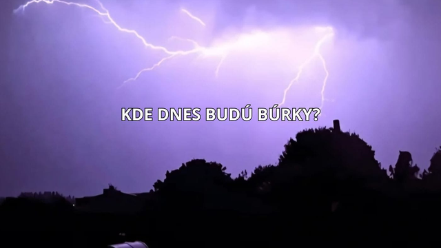 Na búrky sa pripravte aj dnes. Dočká sa však len niekoľko okresov