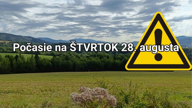 Predpoveď počasia na zajtra, štvrtok 28. augusta: Pozor na VÍCHRICU aj nebezpečné horúčavy