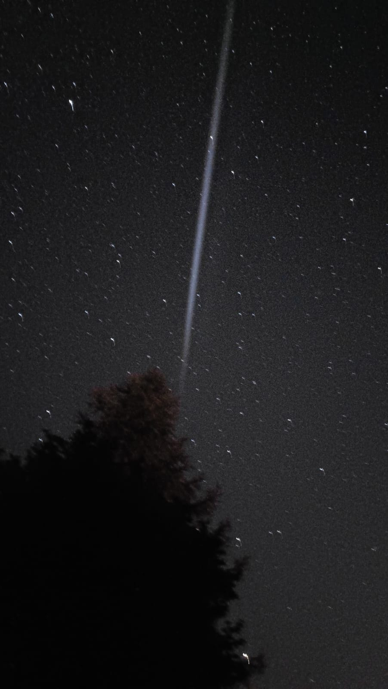 Jav pozorovali aj v Spišskej Novej Vsi, zdroj: Lucia (WhatsApp)