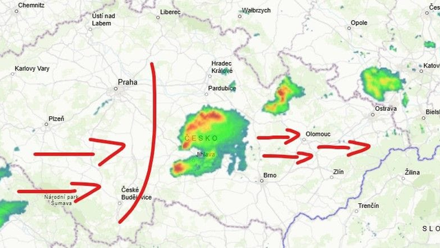 Búrky sa už tvoria nad Českom. Vyskytla sa tu aj supercela