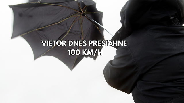 MAPA: Dnes pozor aj na silný vietor! Najviac bude fúkať na východe, obzvlášť silno v Košiciach