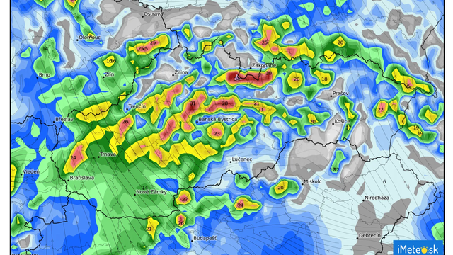 S dažďom prichádza silný vietor. V týchto oblastiach si dávajte pozor