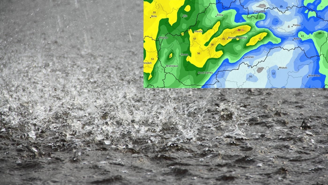 MAPA lejaku: Slovensko zaleje voda. Čaká nás výdatný dážď