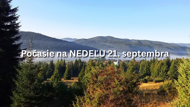 Predpoveď počasia na nedeľu, 21. septembra: Pred nami je ďalší TROPICKÝ deň