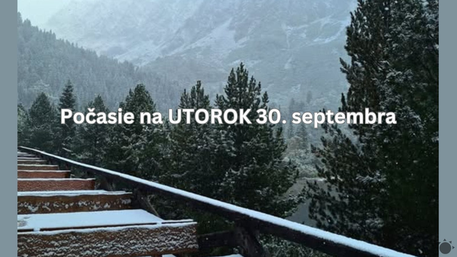 Predpoveď počasia na utorok 30. septembra: Namiesto babieho leta ZIMA a sneženie