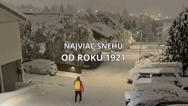 Ďalšie nezvyčajné sneženie: Toto sa nestalo sto rokov! Napadlo najviac snehu od 1921