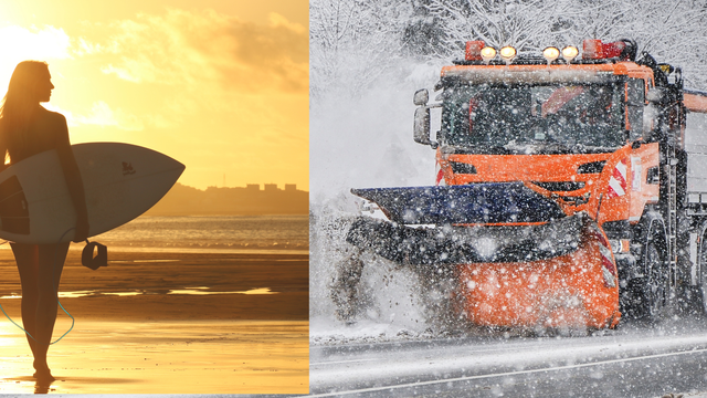 Zima verzus leto v októbri: Počasie v Európe je rozdelené na dva extrémy