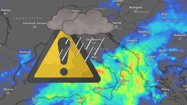 Silné búrky, lejaky aj povodne. Európu čaká nebezpečné počasie