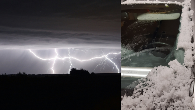 Mohutné blesky, intenzívne krupobitie, stovky bleskov. Vyskytujú sa nezvyčajne silné búrky