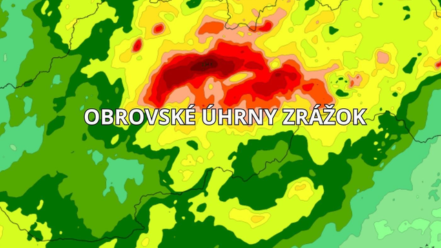MAPY: Neuveriteľné úhrny na Slovensku. Spadlo už 143 mm a ešte bude pršať. Dokedy?