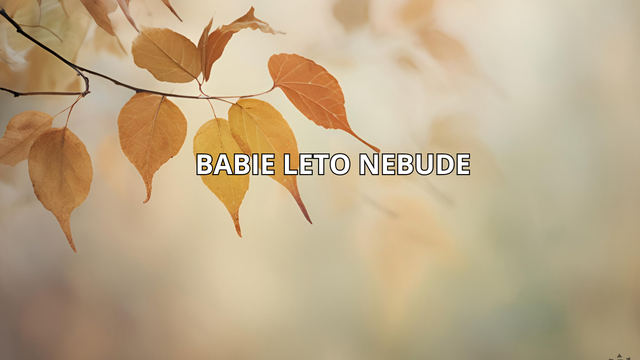 Babie leto zasa nebude. Počasie má pre nás iné plány