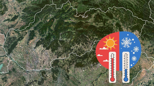 Neuveriteľné teplotné rozdiely na Slovensku! Niekde teploty atakujú +20 °C, inde panuje zima