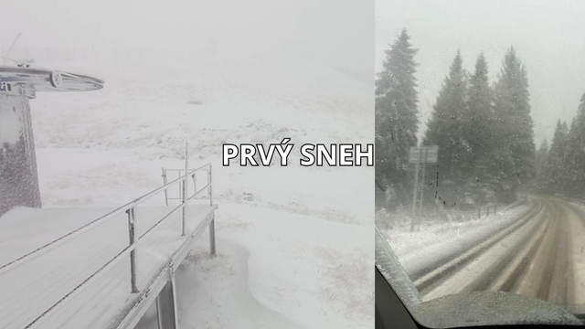 Časť Slovenska pokryl PRVÝ SNEH. Pozrite si zasnežené fotky